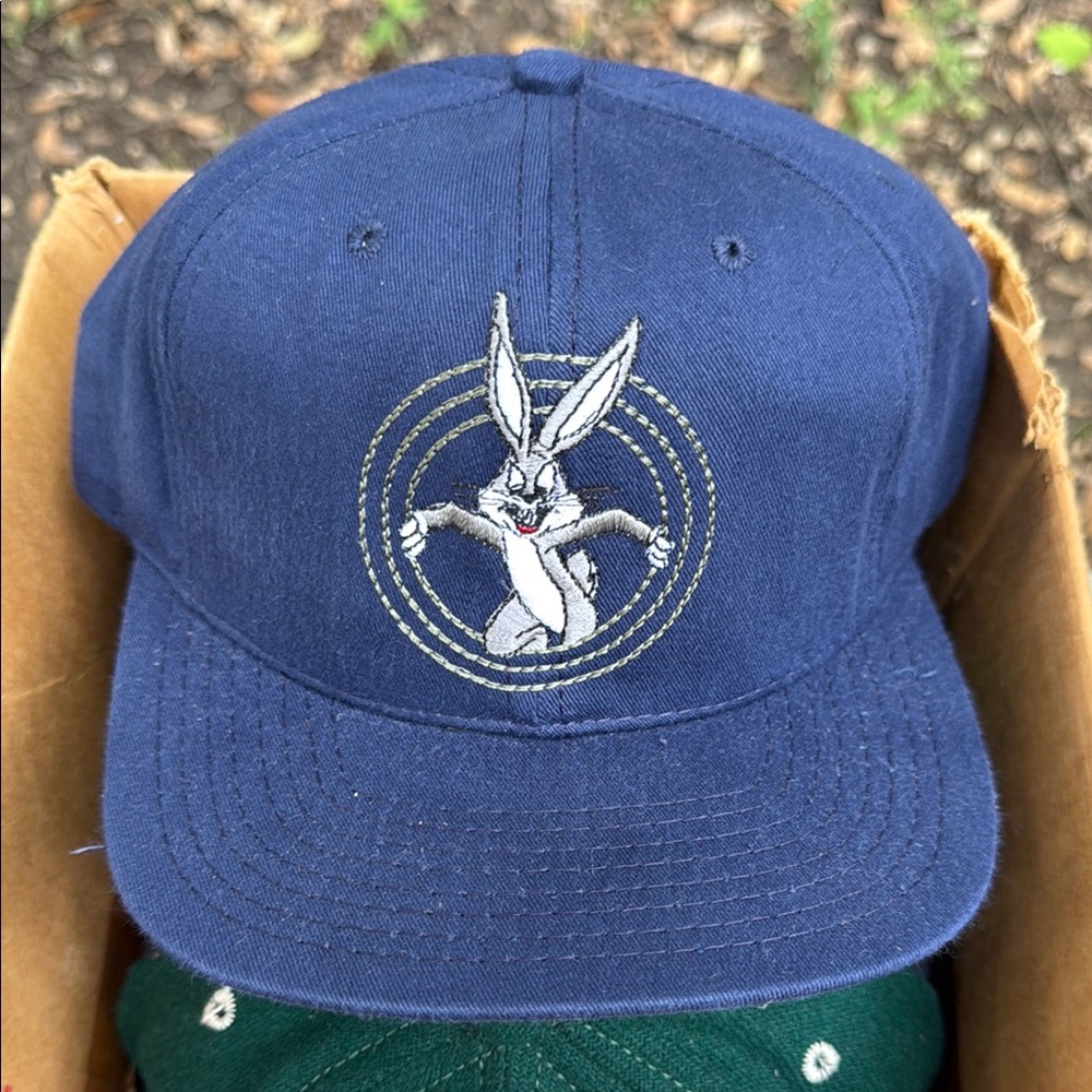 Blue Bugs Bunny Embroidered Cap